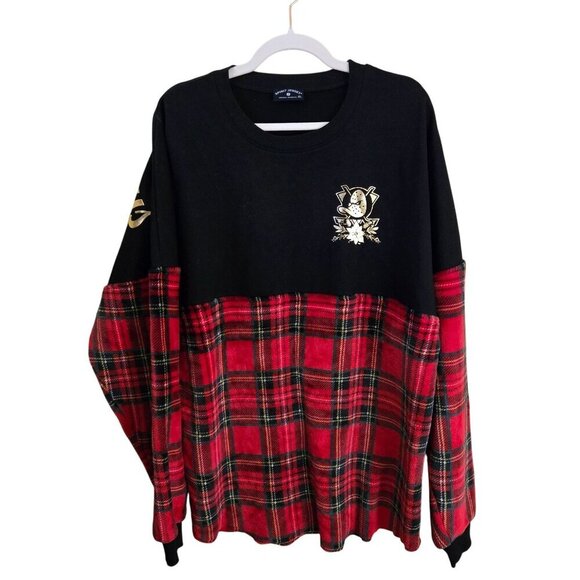 Happy Holidays Spirit Jersey Anaheim Mighty Ducks Rare Cozy Velour Size XL - Picture 2 of 8